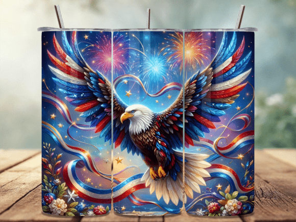 Download Patriotic Eagle Tumbler Wrap PNG - Premium Resources