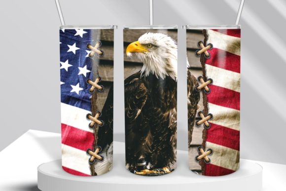 Download Patriotic Eagle Tumbler PNG Sublimation - Premium Resources